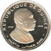 100 Francs Guinéens Martin Luther King obverse image