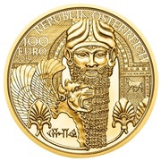 100 Euros Gold of Mesopotamia obverse image