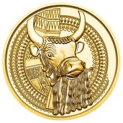 100 Euros Gold of Mesopotamia, Austria, 2019 reverse image