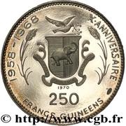 250 Francs Guinéens Soyuz reverse image
