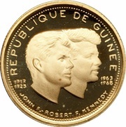 1000 Francs Guinéens John and Robert Kennedy obverse image