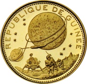 2000 Francs Guinéens Lunar Landing obverse image