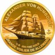 1000 Francs Guinéens Alexander von Humboldt reverse image