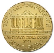 2000 Euros Vienna Philharmonic obverse image