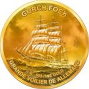1000 Francs Guinéens Gorch Fock reverse image