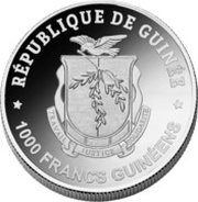 1000 Francs Guinéens Birch Leaf in Winter obverse image