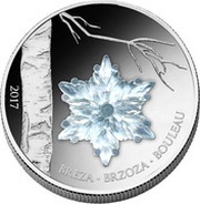 1000 Francs Guinéens Birch Leaf in Winter reverse image