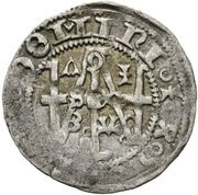 1 Kreuzer - Frederick III - V Wiener Neustadt, Austria, 1456 reverse image