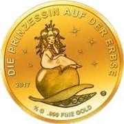 1000 Francs Guinéens The Princess and the Pea reverse image