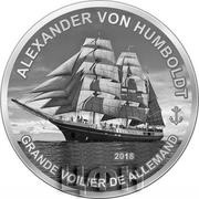 1000 Francs Guinéens Alexander von Humboldt, Guinea, 2018 reverse image