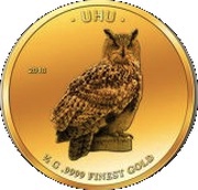 1000 Francs Guinéens Eagle Owl, Guinea, 2018 reverse image