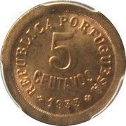 5 Centavos reverse image
