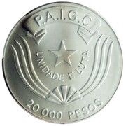 20 000 Pesos 2nd Extradionary congress obverse image