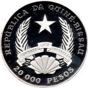20 000 Pesos 10th Anniversary - L. Cabral Deposed obverse image