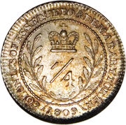 ¼ Guilder - George III reverse image