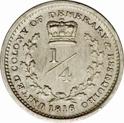 ¼ Guilder - George III reverse image