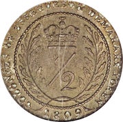 ½ Guilder - George III reverse image