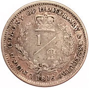 ½ Guilder - George III reverse image