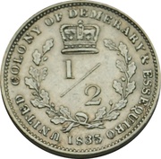 ½ Guilder - William IV reverse image