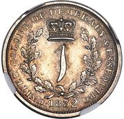 1 Guilder - William IV reverse image