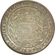 2 Guilder - George III, Guyana, 1809 reverse image