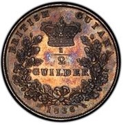 ½ Guilder - William IV reverse image