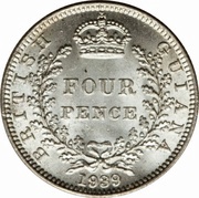 4 Pence - George VI reverse image