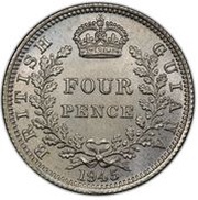 4 Pence - George VI reverse image
