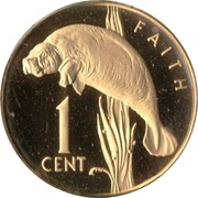 1 Cent Manatee - Set Issue reverse image