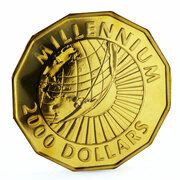 2000 Dollars Millennium reverse image