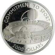 2000 Dollars Commitment to Sport, Guyana, 2007 reverse image