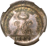 7½ Sols - Henri Christophe Essai reverse image