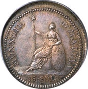 15 Sols - Henri Christophe Essai obverse image