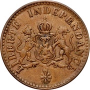 1 Centime reverse image
