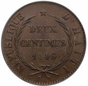 2 Centimes obverse image