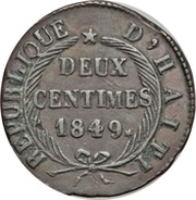 2 Centimes obverse image