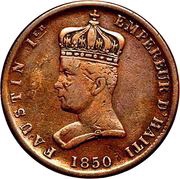 6¼ Centimes - Faustin I obverse image