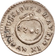 12 Centimes Western Republic obverse image