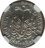 12 Centimes Western Republic; large bust obverse image