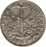 12 Centimes Western Republic; small bust obverse image