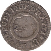 25 Centimes Western Republic obverse image