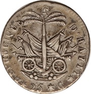 25 Centimes Western Republic obverse image