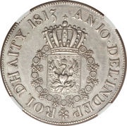1 Crown - Henri Christophe Essai, Haiti, 1813 reverse image