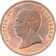 5 Gourdes - Faustin I Essai; small bust obverse image