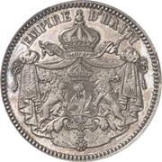 5 Gourdes - Faustin I Essai, Haiti, 1854 reverse image