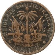 1 Centime reverse image