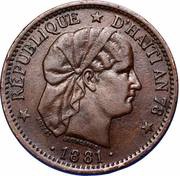 2 Centimes obverse image