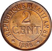 2 Centimes obverse image