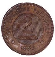 2 Centimes Essai reverse image