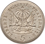 5 Centimes reverse image